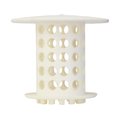 D2D Technologies Revolutionary Bathtub Strainer-Hair Catcher, White D21810055